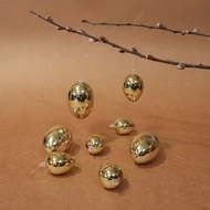 Decor de ouă din plastic metalic