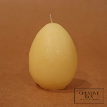 Sárga tojás formájú gyertya