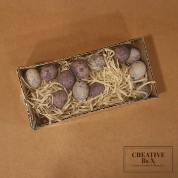 Pasztell lila fürj tojás - 12 db/csomag