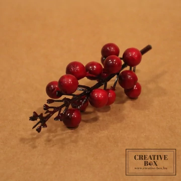 Bordó-piros színű bogyós termés