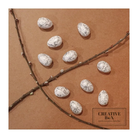 Fehér tojás ezüst foltokkal - 3