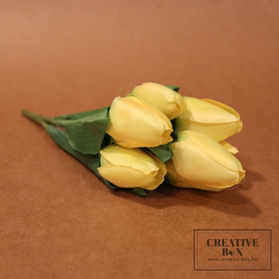 Citromsárga tulipán csokor - Kicsi