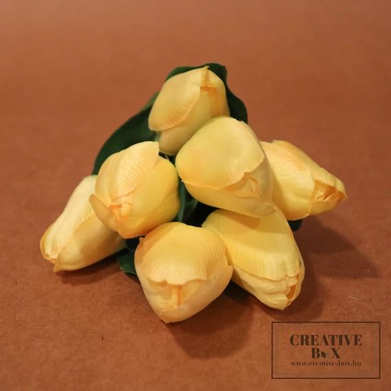 Citromsárga tulipán csokor - Kicsi