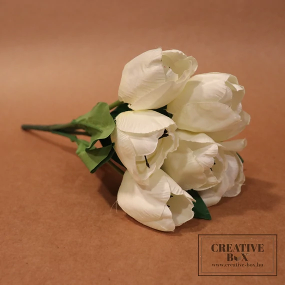 Fehér tulipán csokor - Nagy