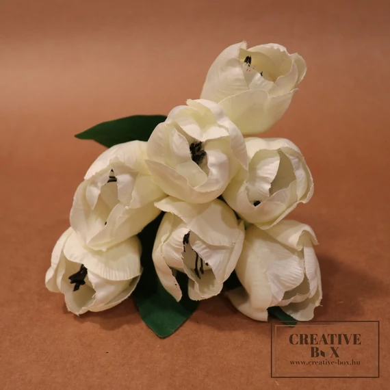 Fehér tulipán csokor - Nagy