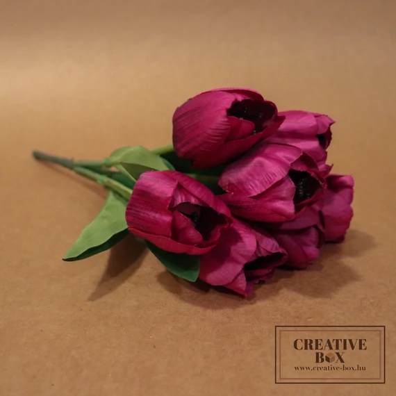 Lila tulipán csokor - Nagy